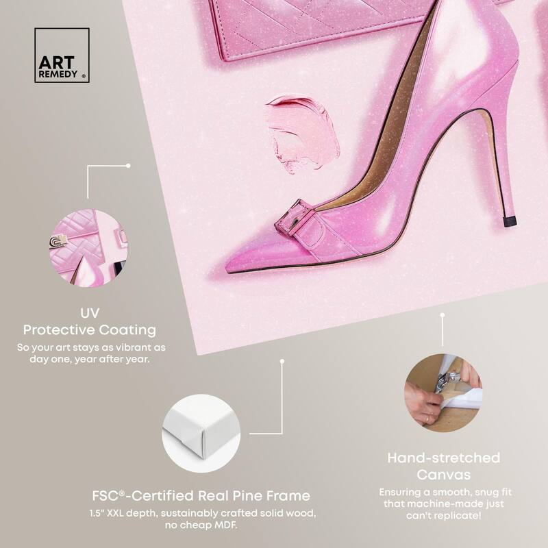 Pink Passions Canvas by Art Remedy, Gallery Wrapped