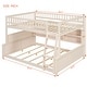 preview thumbnail 10 of 36, Convertible Bunk Bed with LED Storage Wall & Pegboard by Harper&Bright Designs