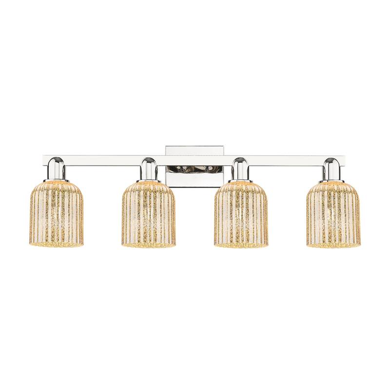 Innovations Lighting 716-4W-11-32 Bridal Veil Vanity Bridal Veil 4 - Polished Nickel / Mercury