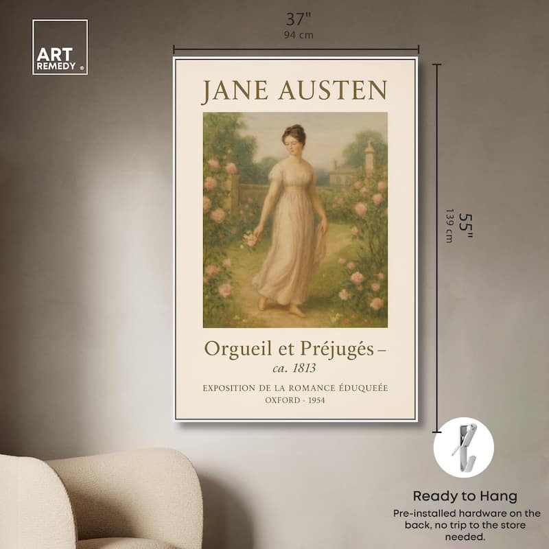 Lady in Austen's World Canvas by Art Remedy