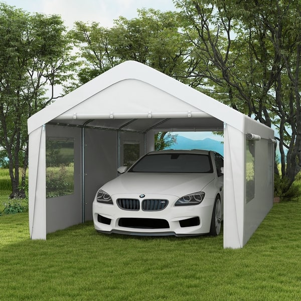 Gazebo Temporary Car Shelter 10x10 Canopy Car Portable Car