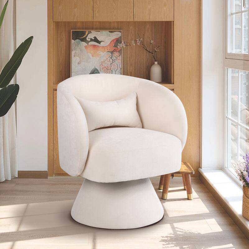 Upholstered Swivel Armchair (Set of 2)
