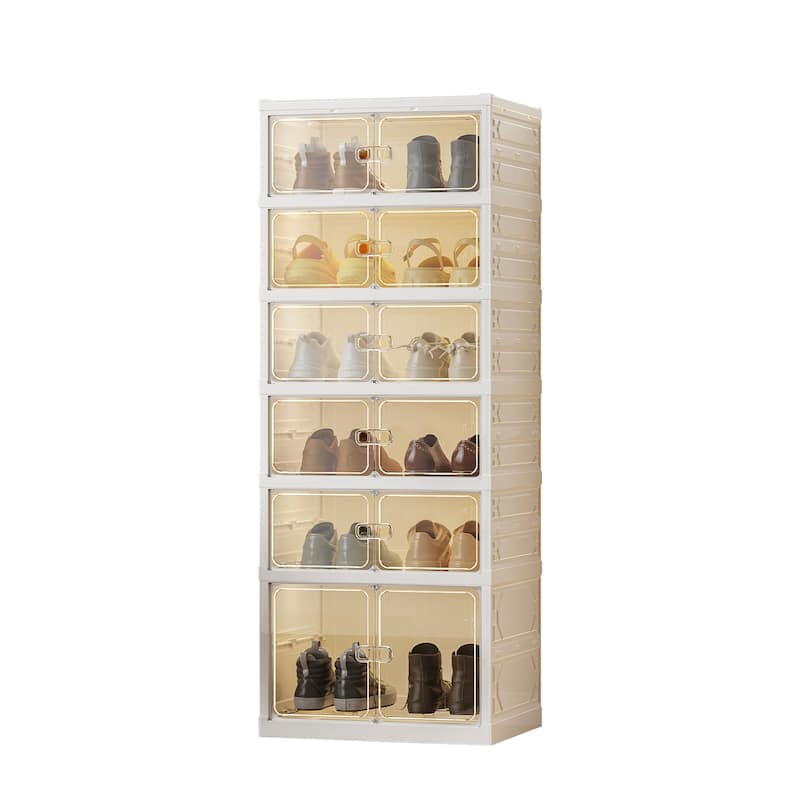 Foldable Shoe Rack Organizer For Closet Shoe Shelf - 6 layer