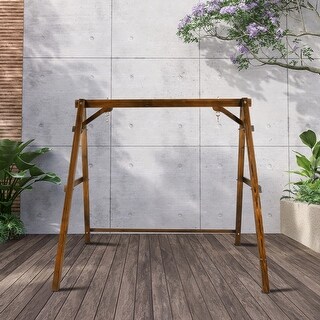 Crafted for Serenity Fir Wood Swing Frame Accommodating 4ft Swings - 70 ...