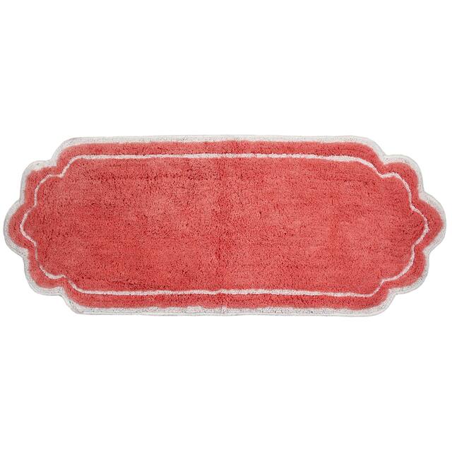 Home Weavers Allure Collection Absorbent Cotton, Machine Washable and Dry Bath Rugs