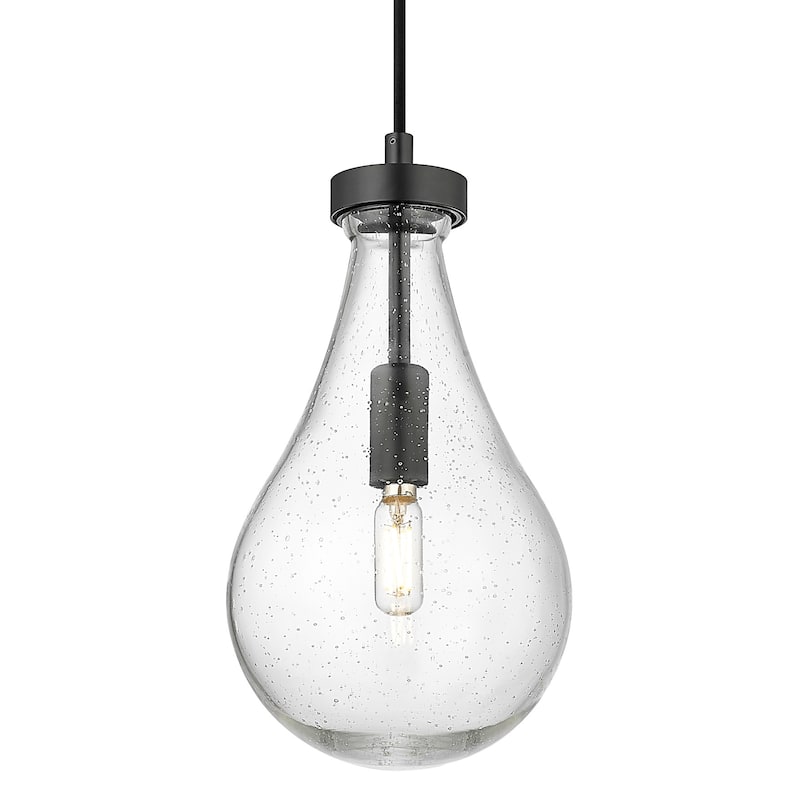 Innovations Lighting 451-1P-G451-7SDY Owego 7" Wide Mini Pendant with - Matte Black