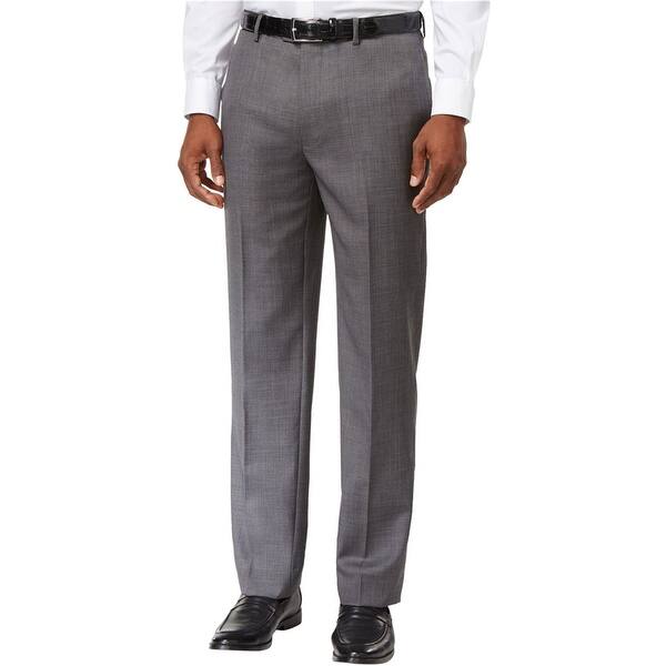 slim fit dress slacks Renoir Men’s Relaxed Modern Fit Dress Pants – Navy 38 main image 0