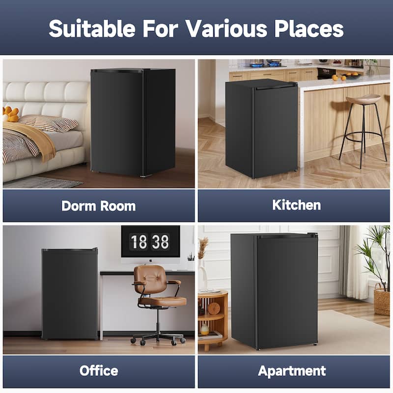 4.3 Cu.Ft Mini Fridge with Freezer