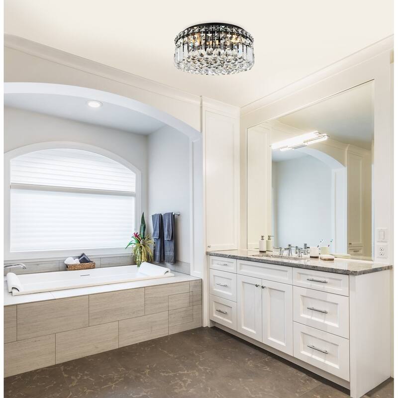 Graham 4-light 14-inch Flush-Mount Chandelier - 14 Inch