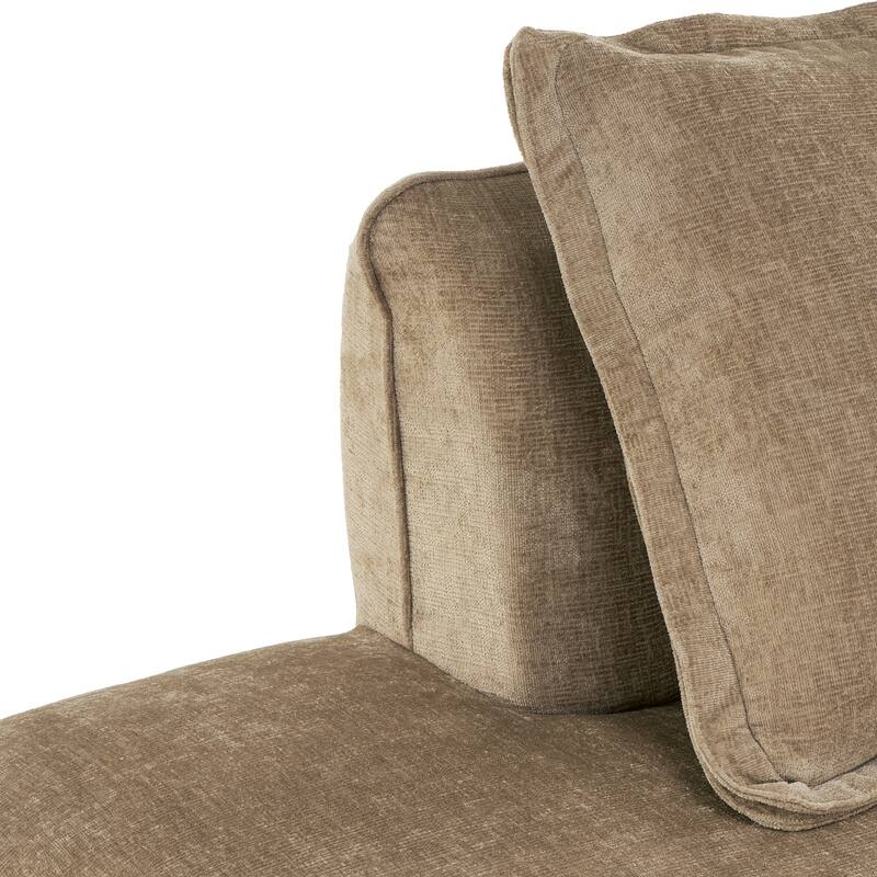 Christopher Knight Home - Modern Upholstered Sectional Sofa with Curved Silhouette