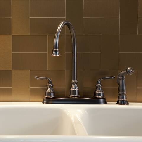 Aspect 3x6-inch Brushed Bronze Short Grain Metal Tile (8-pack)