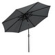 preview thumbnail 5 of 10, Holme 9-foot Steel Market Patio Umbrella with Tilt-and-Crank