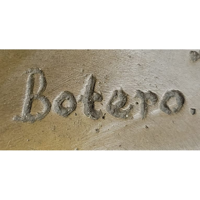 Fat Cat Gato Bronze Statue Sculpture Modern Art Figure After Fernando Botero