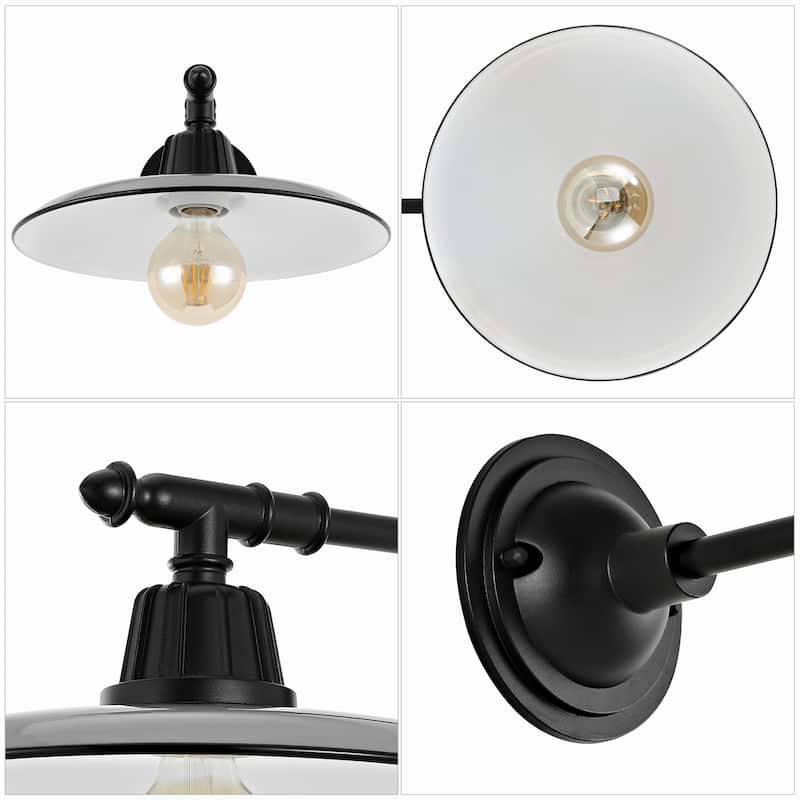 Jasper 12" Farmhouse Indoor/Outdoor LED Victorian Arm Sconce