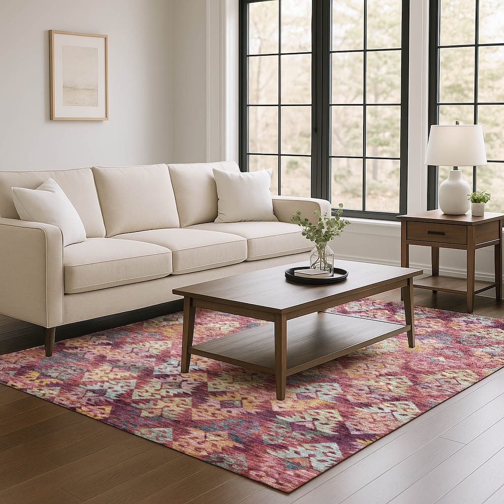 Premium Washable Super Soft Boho Medallions Mayfield Rug
