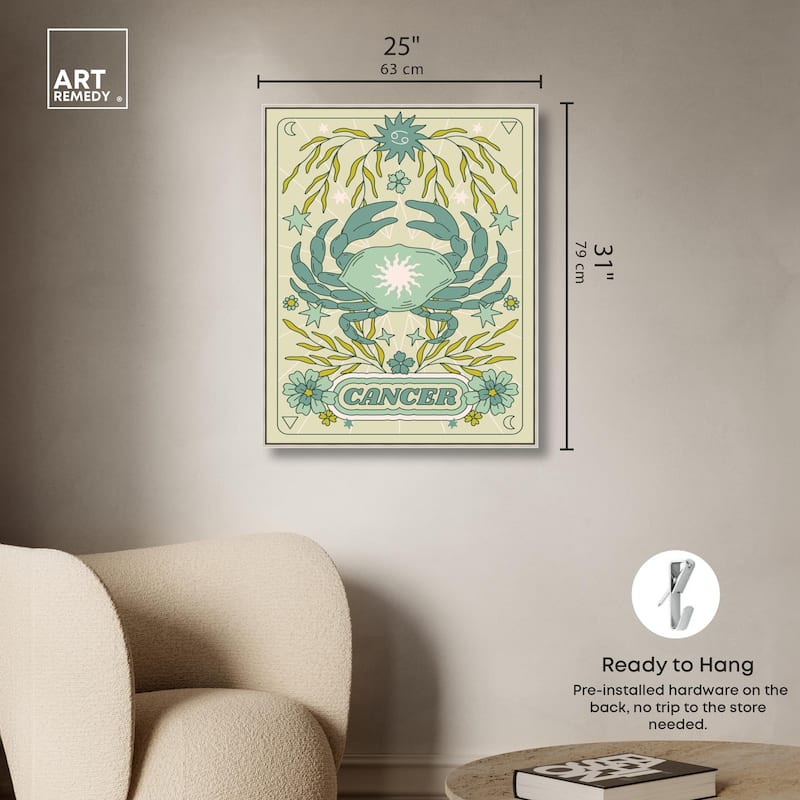 Cancer Stars Card Canvas by Art Remedy