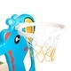 preview thumbnail 8 of 32, 5 in 1 Long Slide w/ Basketball Hoops,Football gate,Ringtoss,Swing Set