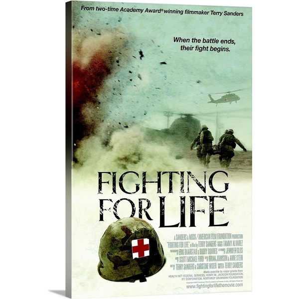 "Fighting for Life - Movie Poster" Canvas Wall Art