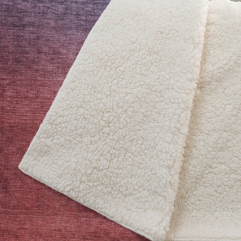 Premium Machine Washable Modern Ombre Sherpa Throw Blanket