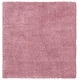preview thumbnail 81 of 83, SAFAVIEH Fontana Shag Kimberlie Solid 2-inch Thick Rug 6'7" Square - Pink - Square