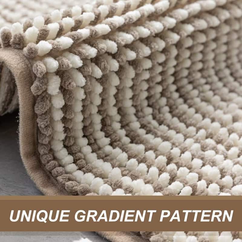 Ombre Chenille Non-Slip Bath Rug