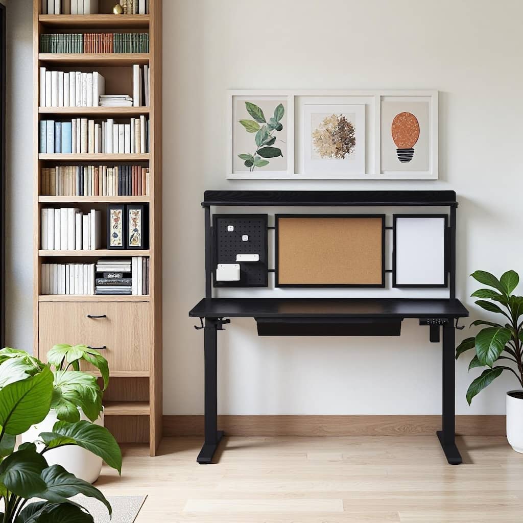 KOWO K3041 Electric Standing Desk 48" Height Adjustable Sit Stand Workstation w/Memory, Home Office Ergonomic Computer Desk