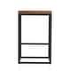 preview thumbnail 4 of 9, Finley Industrial Solid Wood and Metal Counter Height Stool by Furniture of America