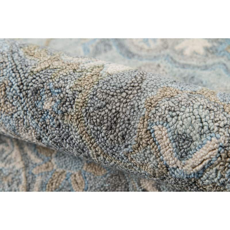 Momeni Tangier Hand Tufted Wool Traditional Medallion Area Rug