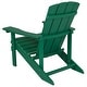 preview thumbnail 5 of 6, Outdoor All-Weather Poly Resin Wood Adirondack Chair - 29.5"W x 33.5"D x 35"H
