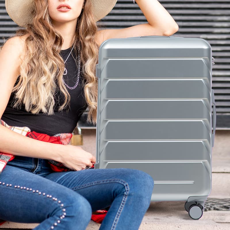 Three pcs/set in ABS Spinner Wheel Luggage