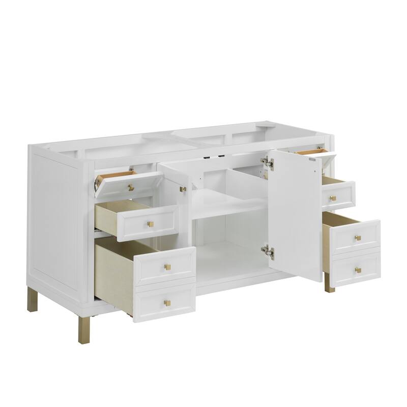 James Martin Vanities 503-V60D-3CSP Chicago 60" Free Standing Double