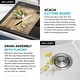 preview thumbnail 101 of 146, KRAUS Bellucci Workstation Topmount Drop-in Granite Kitchen Sink