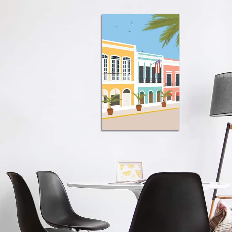 iCanvas "Old San Juan, Puerto Rico" by Lyman Creative Co. Canvas Print - 40x26x1.5