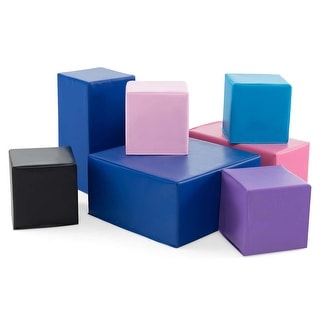 Costway 7 PCS Foam Building Blocks Colorful Climbing Foam Soft Cubes - See Details