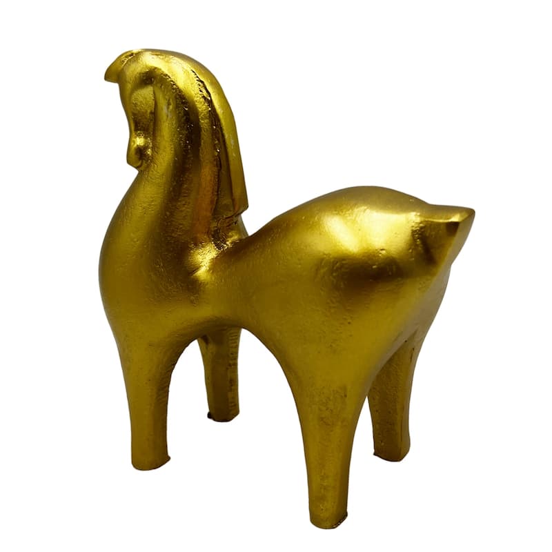 Decorative Handmade Aluminum 7 inch Modern Horse Sculpture - 7 x 3 x 7 in