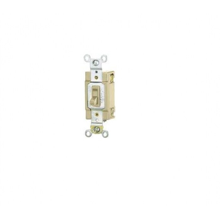 Cooper Wiring 1242 7v Box Quiet Toggle Switch 4 Way Ivory