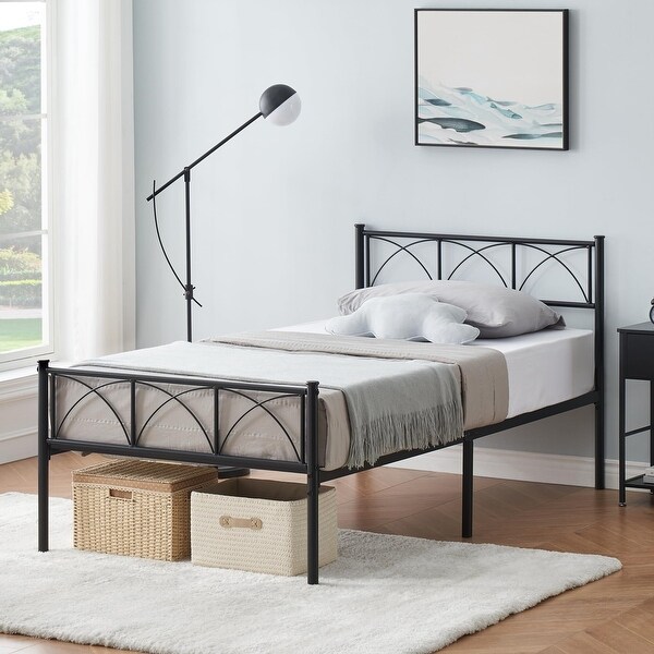 SALEで更にお買得 and Headboard with Frame Bed Footboard, Metal Duty Heavy 小物