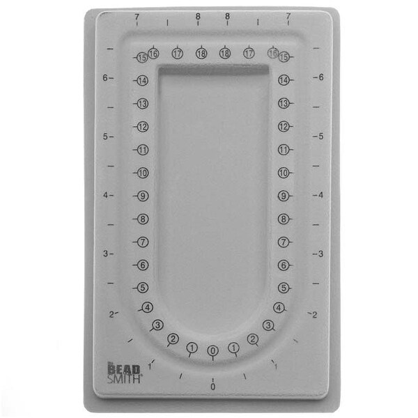 Shop BeadSmith Mini Bead Board Gray Flock - 4 x 6.75 Inch ...