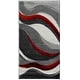 preview thumbnail 20 of 128, SAFAVIEH Hollywood Deep Mid-Century Modern Abstract Rug 2'7" x 5' - Grey/Red