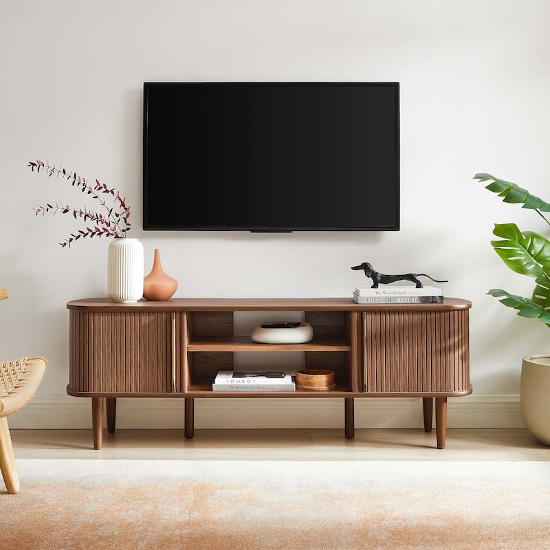 Contour 55" TV Stand - Walnut