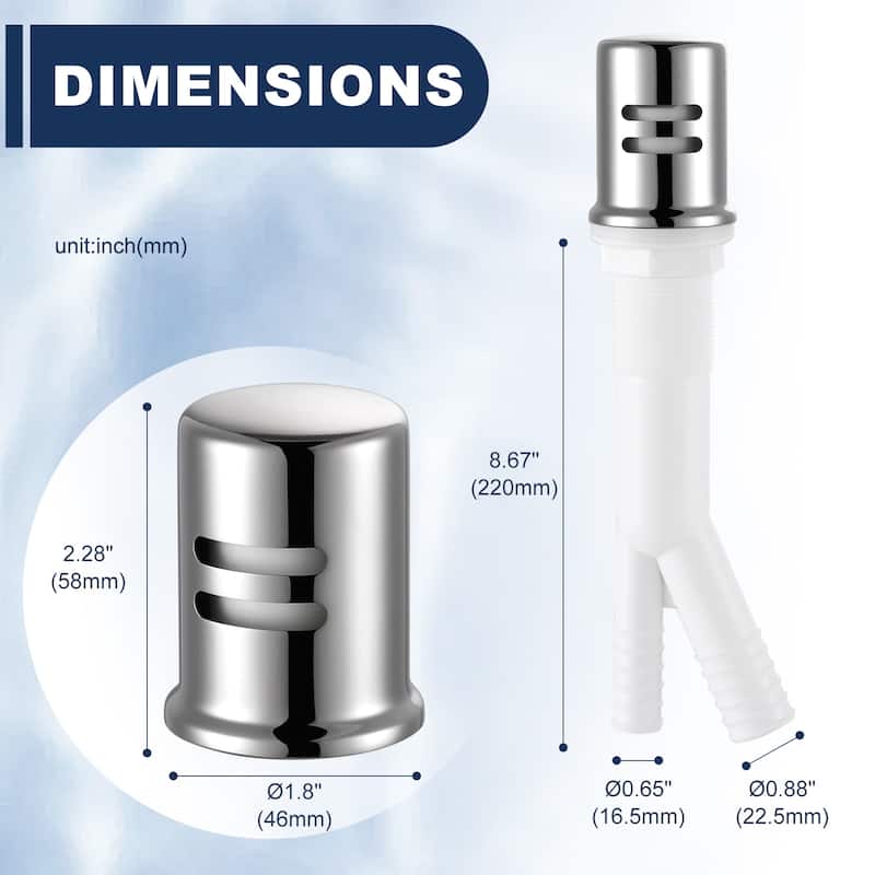 WOWOW Dishwasher Air Gap Cover for Kitchen Sink