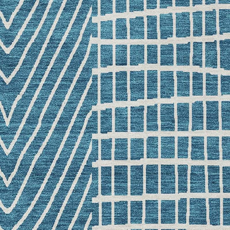 HomeRoots Geometric Transitional Rectangle Outdoor Rug