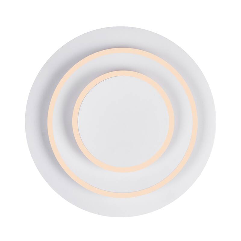 Private I Integrated LED Round Matte White Wall Sconce - Matte White