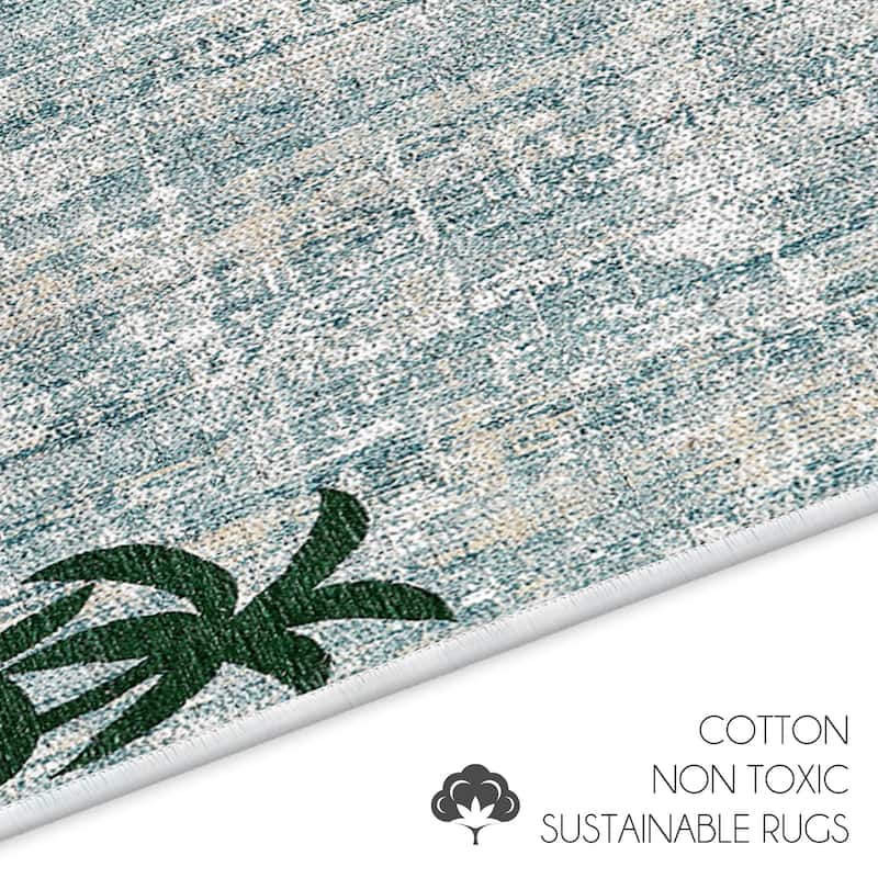 Toilet Mat - Machine Washable & Absorbent Bath Rugs for Bathroom Floor - Plush, Non Slip Bath Rug