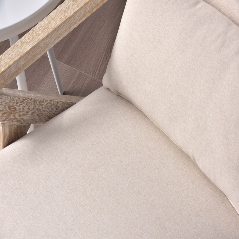 Ebello Accent Armchair Solid Hardwood Upholstered for Living Room