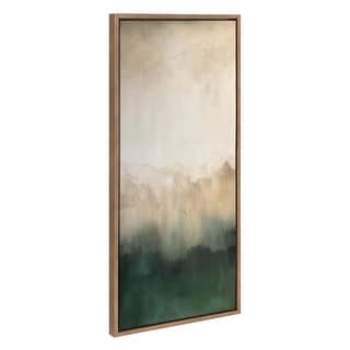 Kate and Laurel Sylvie Green Mountain Abstract II Framed Canvas by Amy Lighthall