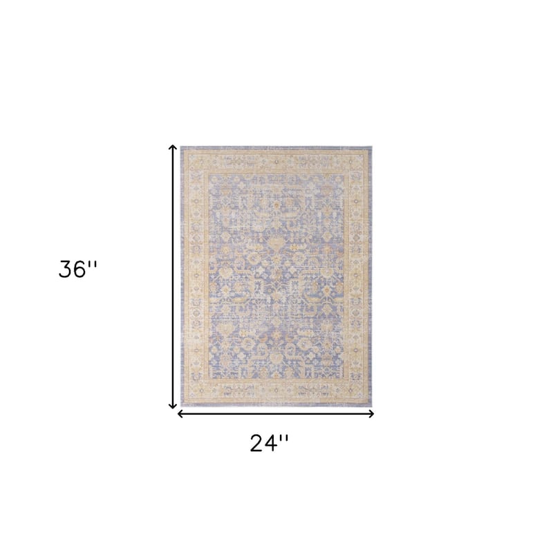 Pire Power Loomed Distressed Area Rug By HomeRoots