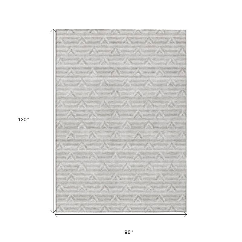 HomeRoots Geometric Transitional Rectangle Outdoor Rug