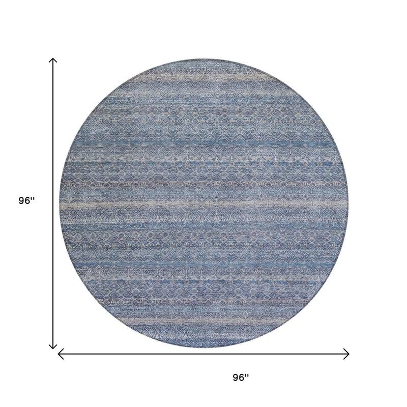 HomeRoots Striped Transitional Rectangle Outdoor Rug