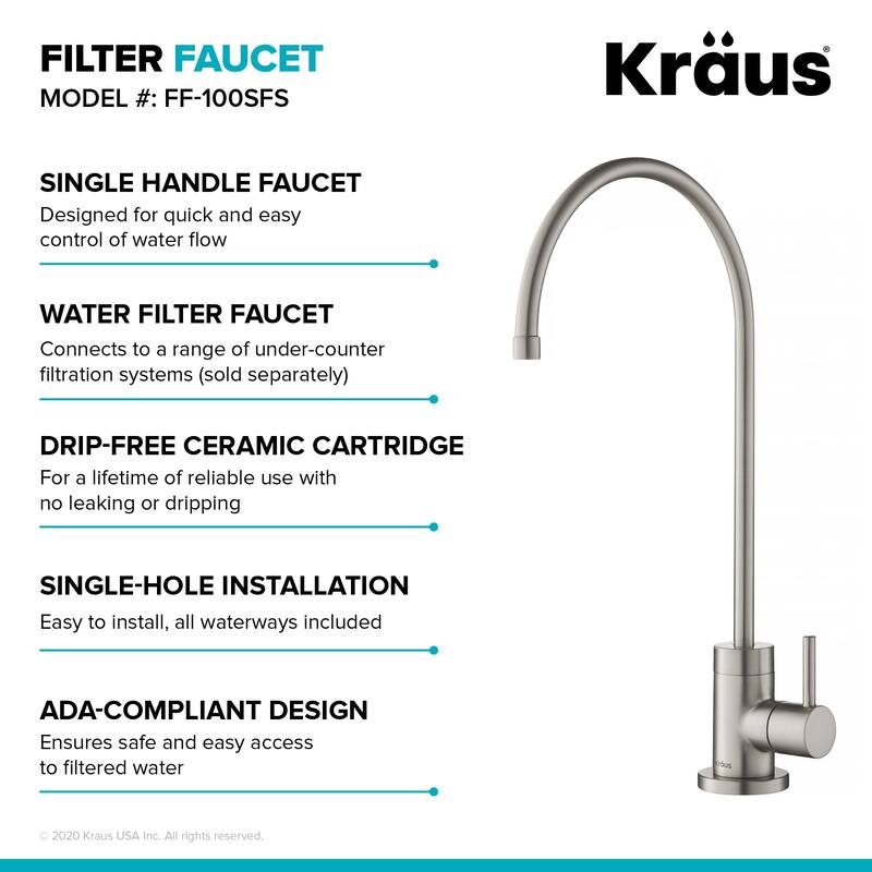 Kraus FS-1001-FF-100 Purita 1 GPM Cold Water Dispenser with Filtration
